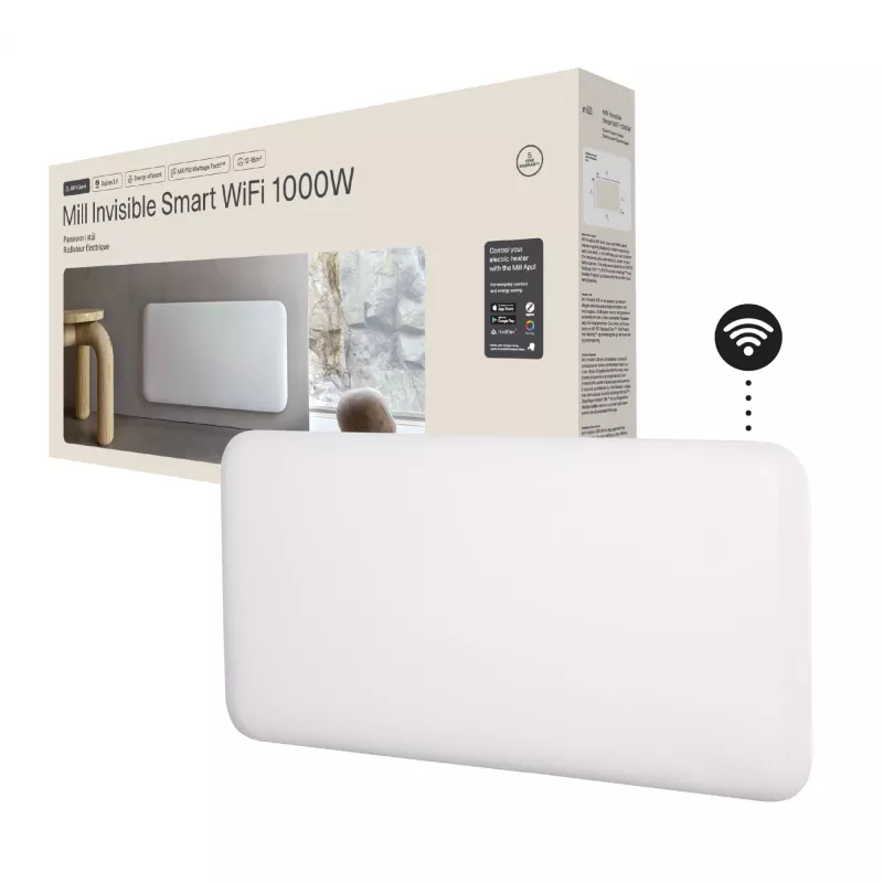 Elektriskais sildītājs Mill PA1000WIFI4 1000W telpām 12-16 m² Balts IPX4