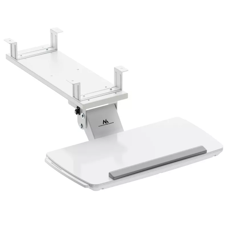 Tastatūras turētājs MACLEAN MC-156 W — regulējams zemgalda paliktnis, maks. slodze 5 kg