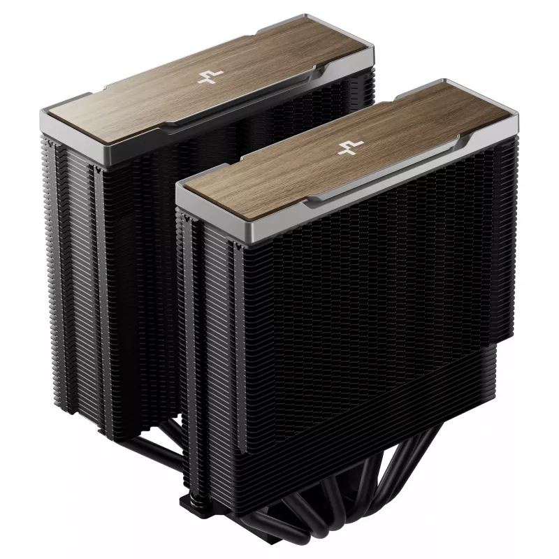 Gaisa dzesētājs DeepCool AK620 G2, 120 mm ventilators, saderīgs ar LGA1700/1200/115x un AM4/AM5, melns, 144×127×159 mm