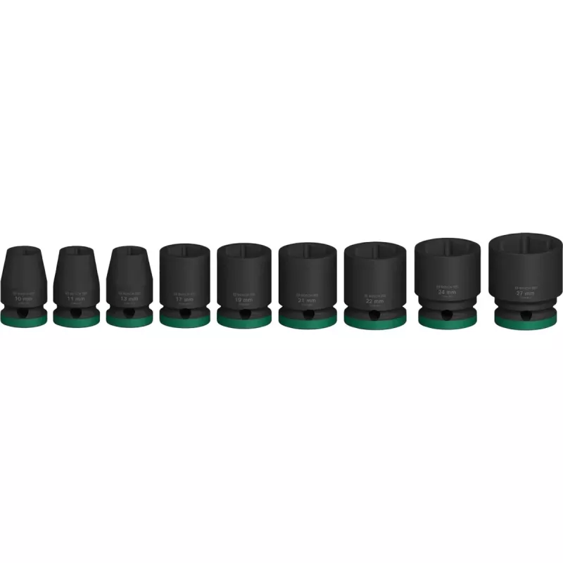 Triecienligzdu komplekts Bosch Powertools PRO 1/2 collas, 9 gab., melns