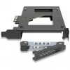 ICY Dock ToughArmor MB111VP-B - mobils atmiņas statīvs - and2 / and3 SSD mobilais statīvs - 2,5 (6,4 cm) - NVMe - PCIe 4,0 x4 - Melns (MB111VP-B)