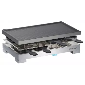 Steba RC 68 - Raclettegrills - 1,2 kW - Melns/nerūsējošais tērauds