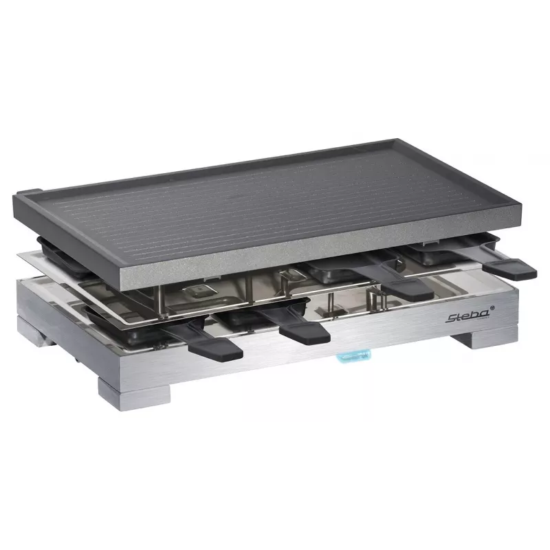 Steba RC 68 - Raclettegrills - 1,2 kW - Melns/nerūsējošais tērauds