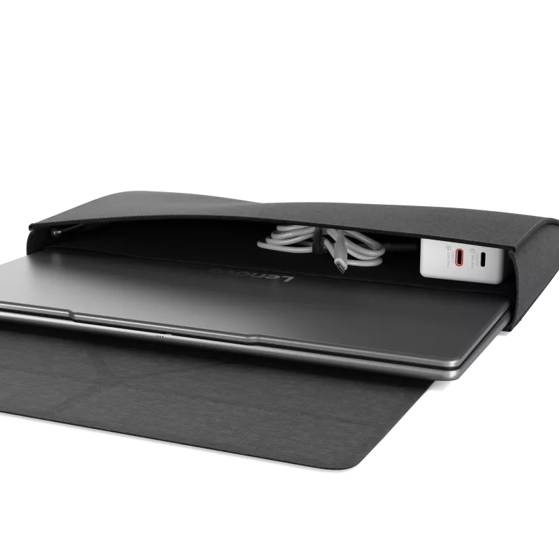 Lenovo Yoga Tote Sleeve 16 inch pelēks — uzmava 16 collu klēpjdatoriem, viegls aizsargapvalks