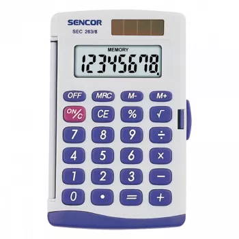 Pamata kalkulators Sencor SEC 263/8 Pocket pelēka