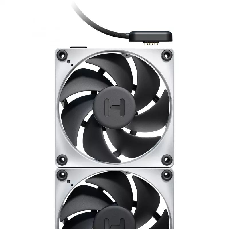 HYTE THICC FP12 120mm korpusa ventilators, 3 gab. iepakojums, balts