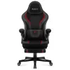 Spēļu krēsls huzaro Force 4.6 — ergonomisks auduma sēdeklis, regulējams augstums un slīpums, jostasvietas atbalsts, maks. 130 kg, sēdekļa platums 41 cm