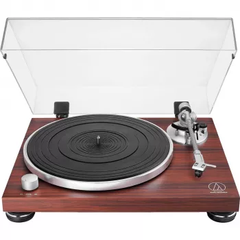 Siksnas piedziņas audio atskaņotājs Audio-Technica AT-LPW50BTRW Brūns Manuāls