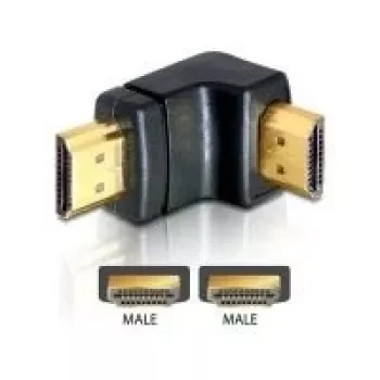 HDMI adapteris vīr. 90° lejup DeLOCK 65073