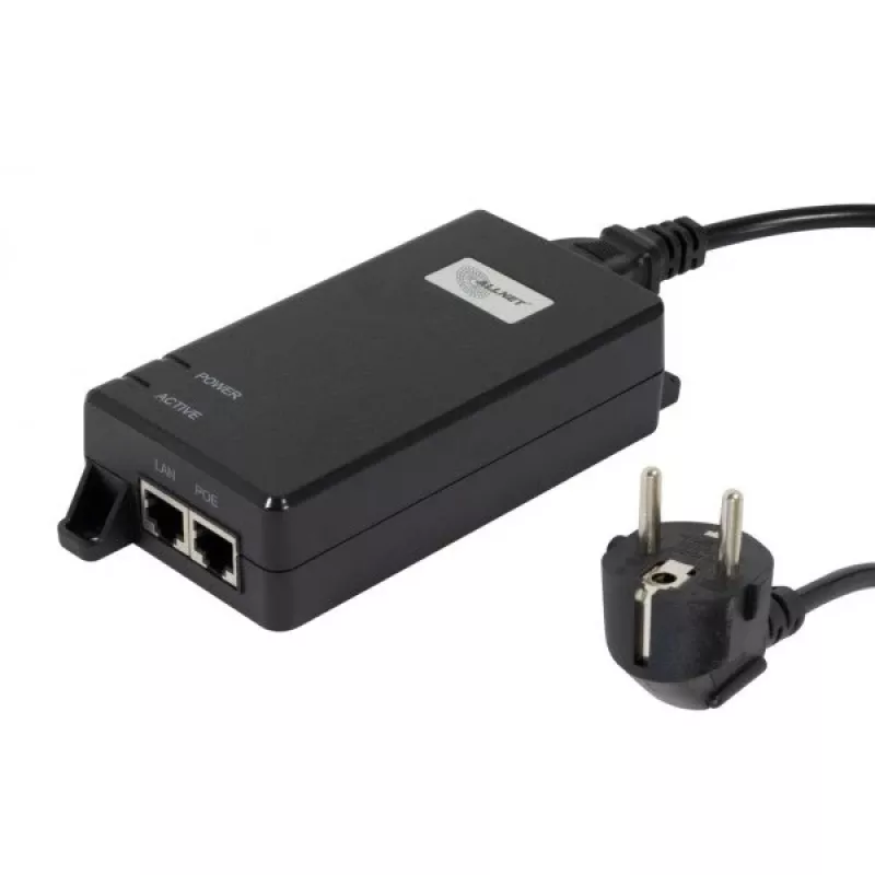 PoE inžektors ALLNET ALL-PI102-BT60-5G 60W, plastmasas korpuss, viena porta PoE++