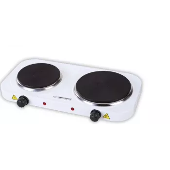 Esperanza EKH014W elektriskā plīts ar 2 zonām, balta