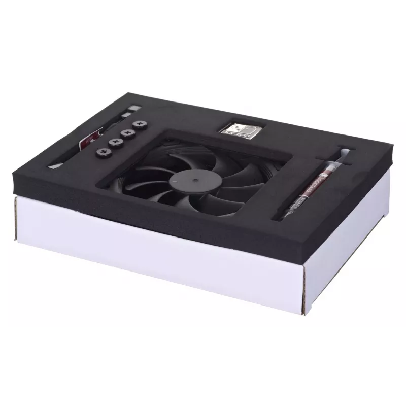 CPU Cooler Noctua NH-L9I-17XX chromax.Melns — Zema profila LGA1700 dzesētājs, 92 mm ventilators, 37 mm augstums