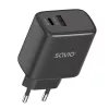 Āra lādētājs SAVIO LA-06/B USB Type-C 30W Power Delivery 1x USB-C melns, 5–20V, 3A/9V, 3A/5V, 3A/12V, 2.1A