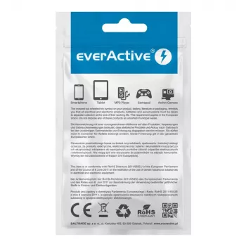everActive USB-C kabelis 1 m - melns, pīts, ātrā uzlāde, 3A - CBB-1CB