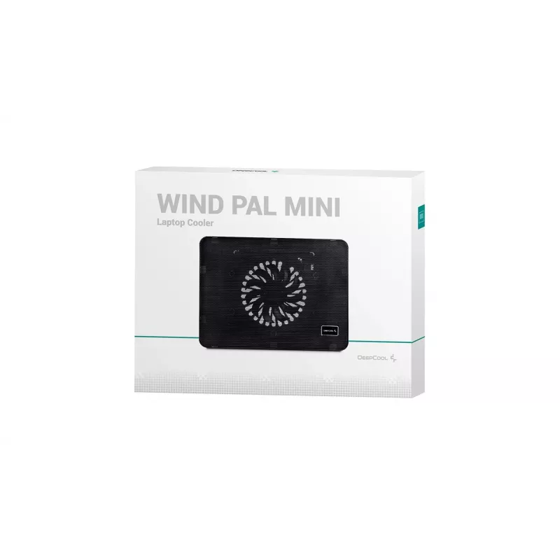 DeepCool Wind Pal Mini klēpjdatora dzesēšanas paliktnis 39,6 cm (15,6 inch) 1000 RPM Melns