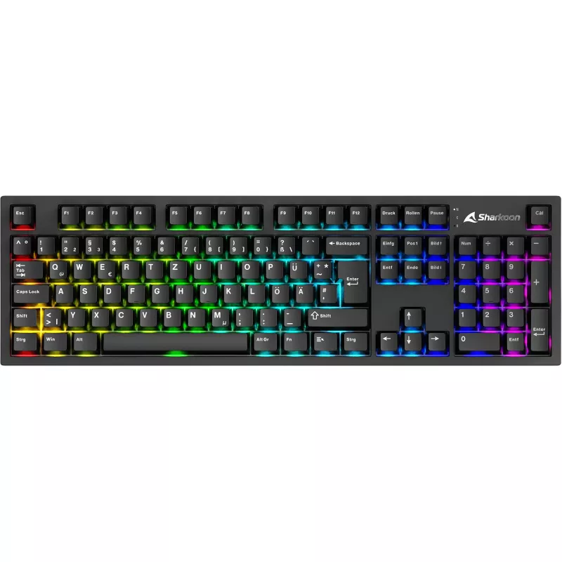 Mehāniskā tastatūra Sharkoon OfficePal KB70W — lineārie slēdži, tenkeyless izkārtojums