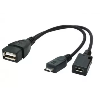 OTG kabelis USB Micro AF- BM+(F) USB 2.0 OTG 15CM