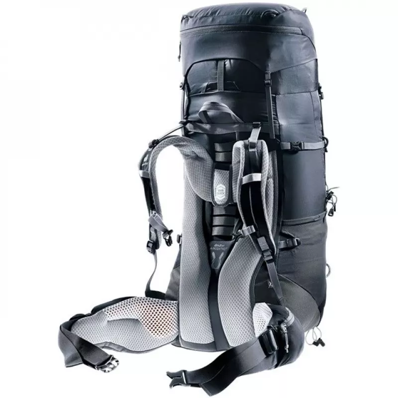 Deuter Aircontact Lite 45+10 SL sieviešu pārgājienu mugursoma, melna