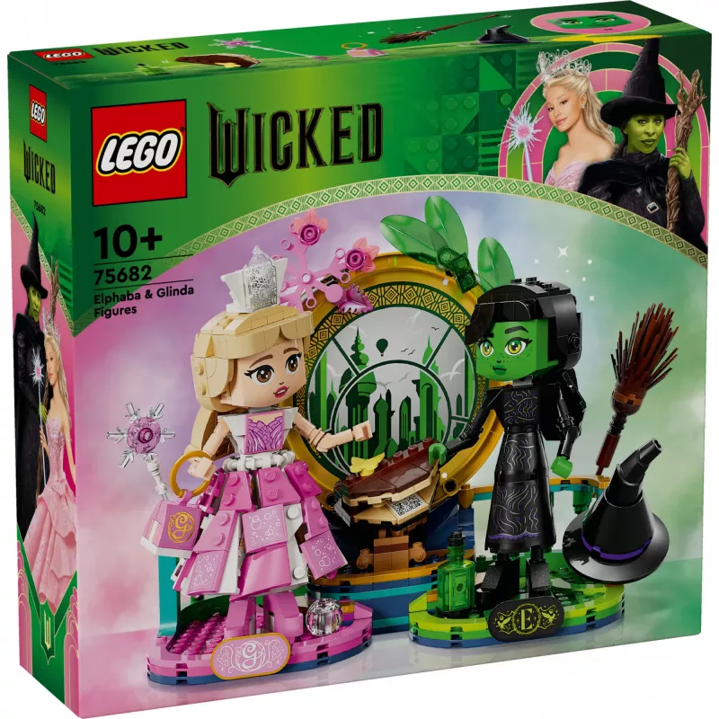 LEGO Wicked figūriņas Elphaba un Glinda 75682 – kolekcionējams minifigūru komplekts