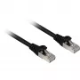 Tīkla kabelis Sharkoon Cat.6a SFTP RJ-45 Cat6a 1 m Melns