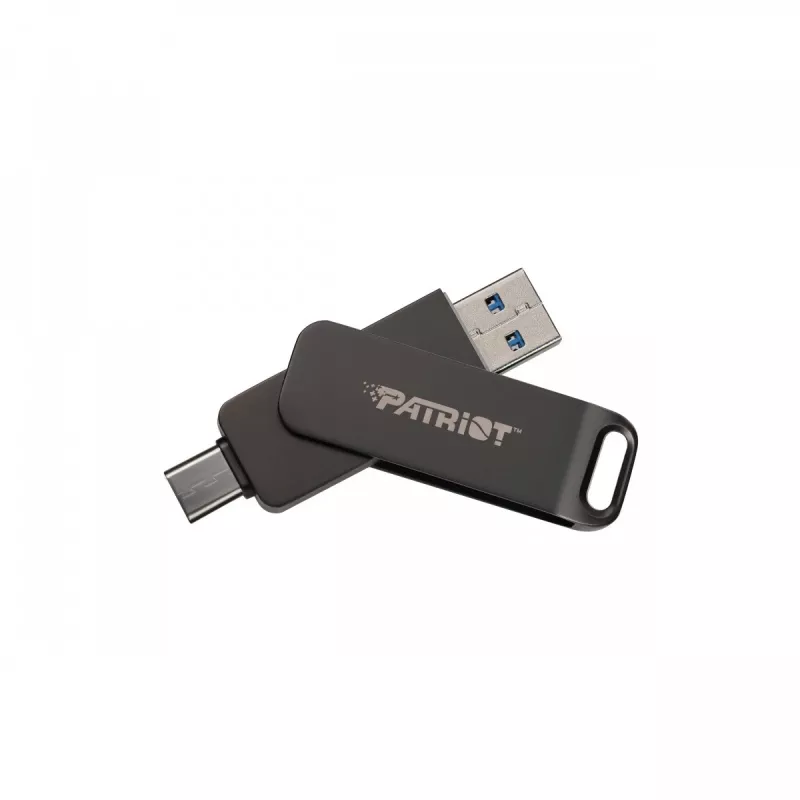 Zibatmiņa PATRIOT Rage R550 1TB 100 MB/S USB A+C grozāms dizains (PE1TR550DSAD) Melna