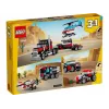 LEGO Creator 2-in-1 komplekts “Flatbed Truck with Helicopter” 31146, pārveidojams būvējums bērniem