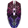 Spēļu pele DEFENDER GM-670L Ambidextrous optiskā, 2400 DPI, 5 pogas, vadu, melna, RGB