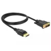 Video kabeļa adapteris DeLOCK 85312 1m DisplayPort uz DVI-D Melns