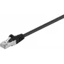 Wentronic Goobay CAT 5e ielāpu vads, F/UTP, melns, 0,25 m - CCA vara maisījums (68704)