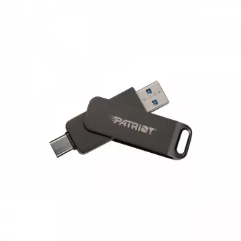 Zibatmiņa PATRIOT Rage R550 32GB 100 MB/S USB A+C grozāms dizains (PE32GR550DSAD) Melna
