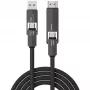 USB4 HDMI kabelis 4smarts ComboCord 240W 1,5 m – USB4 uz HDMI, 240W strāvas piegāde, 1,5 m garums