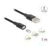 USB kabelis DeLOCK 88165 1 m USB A Melns
