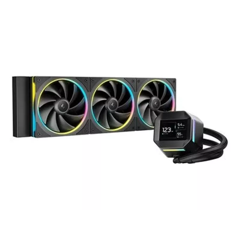DeepCool LM360 procesora šķidruma dzesēšanas komplekts 12 cm melns 1 gab.