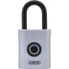 ABUS Touch 57/45 biometriskā piekaramā atslēga 62575, pirkstu nospiedumu sensors, 45 mm, IP66/IP68, laikapstākļiem izturīga, sudraba