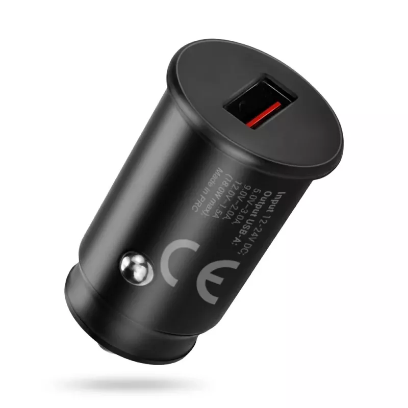 Auto lādētājs everActive CC-15QC QC3.0 18W 1x USB ar kabeli