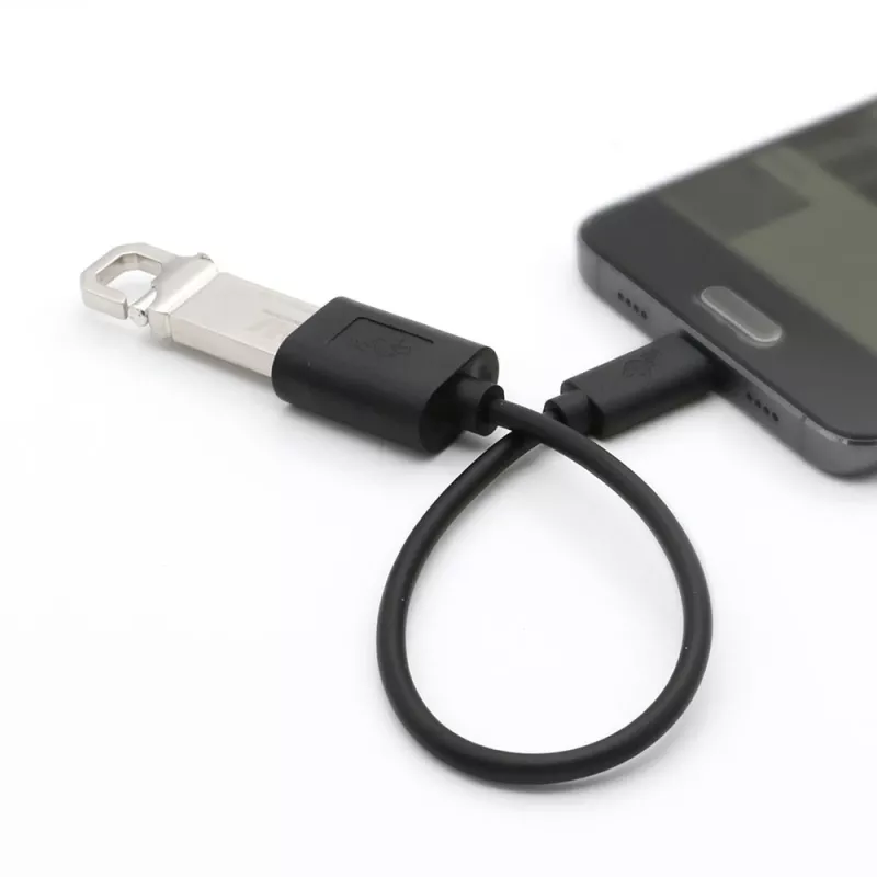 TB Kabelis OTG USB AF - USB C 15cm Melns (AKTBXKU4PAC015B)