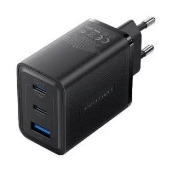 Sienas lādētājs Vention FERB0-EU 65W, 3 USB pieslēgvietas (USB-A/USB-C)