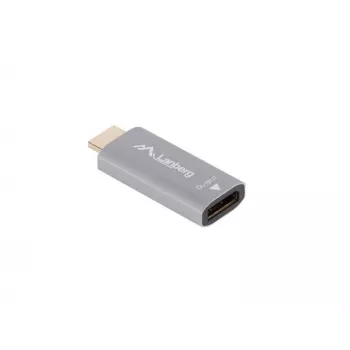 Video kabeļa adapteris Lanberg AD-HD-DP-01 HDMI Type A uz DisplayPort sudraba krāsā