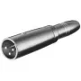 Wentronic Goobay XLR adapteris - XLR spraudnis (3 kontaktu) > 6,35 mm ligzda (2 kontaktu, mono) (27454)