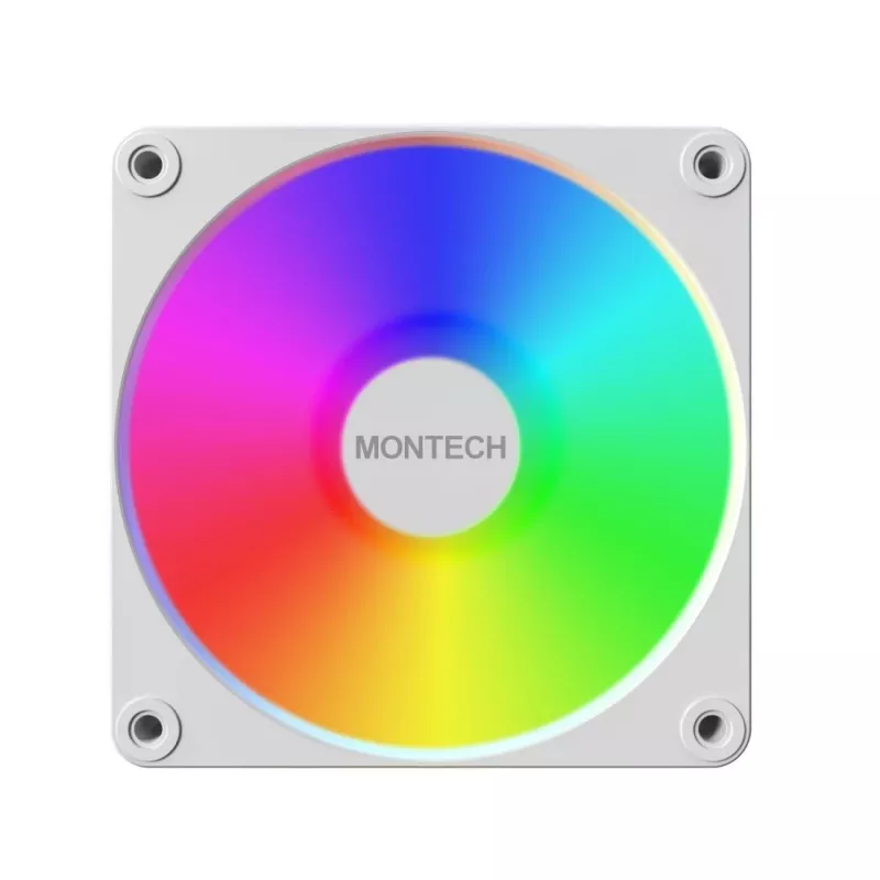 Montech GF120 V2 ARGB datora korpusa ventilatora modulis 12 cm balts 1 gab.