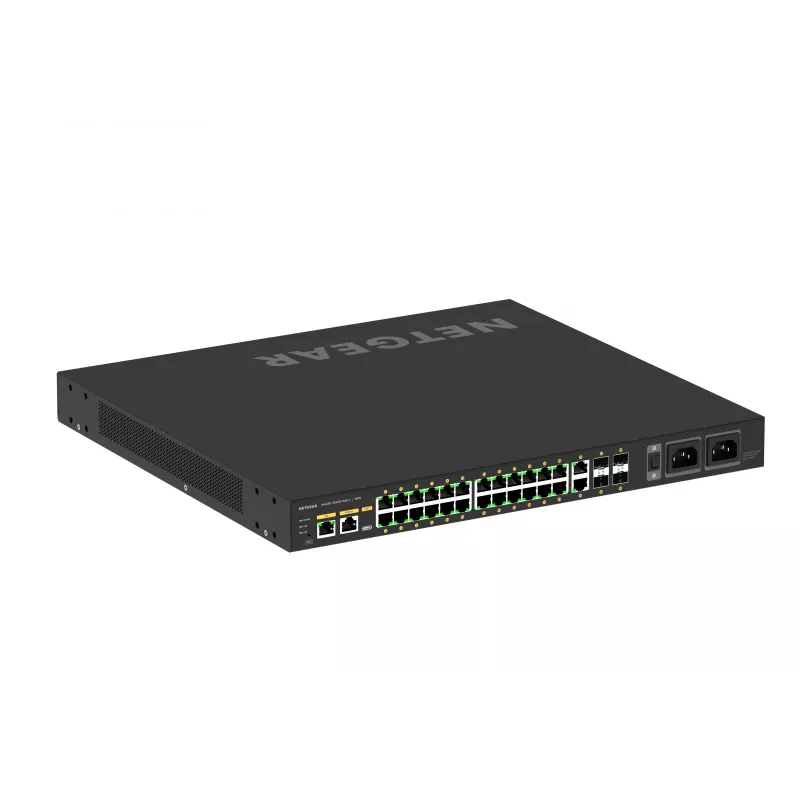NETGEAR GSM4230UP pārvaldāms L2/L3 Gigabit Ethernet (10/100/1000) ar strāvas padevi caur Ethernet (PoE) 1U melns