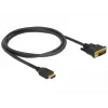 DeLOCK 85652 Video kabeļa adapteris 1 m HDMI A tipa (standarta) DVI melns (85652)