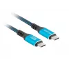 USB-C kabelis LANBERG CA-CMCM-45CU-0010-BK 1 m, 240W jauda, 8K@60Hz video