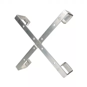Kabeļu turētājs Extralink Four arms aluminium frame S500 — 500 x 500 x 70 mm, galds/siena, alumīnijs