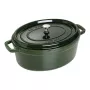 Staub La Cocotte 33 cm ovāls čuguna katls, bazilika zaļš