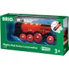 BRIO 33592 bateriju dzelzceļa lokomotīve, melna/sarkana