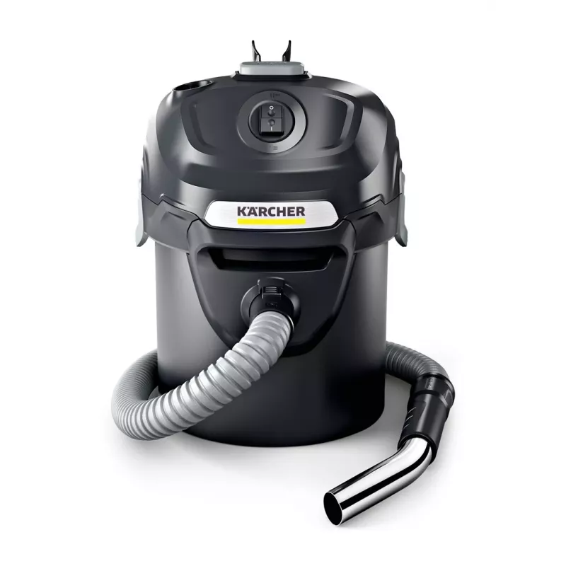 Putekļsūcējs Karcher AD 2 600 AW — sausais pelnu putekļsūcējs, 14 L, 600 AW, šļūtene Ø 3.5 cm, 1 m šļūtene, melns