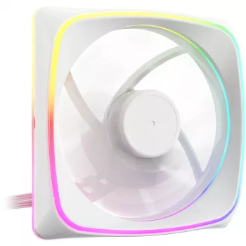 120 mm korpusa ventilators Sharkoon SHARK Lights RGB PWM balts — RGB apgaismojums, PWM ātruma kontrole