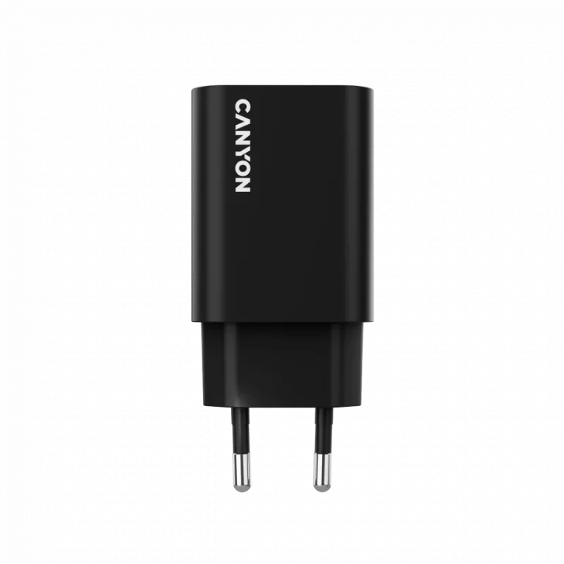 Sienas lādētājs CANYON OnCharge 30CL 30W PD 1 ports ES spraudnis melns