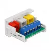 Delock Easy 45 modulis, 3 x RCA ligzdas, 22,5 x 45 mm, balts